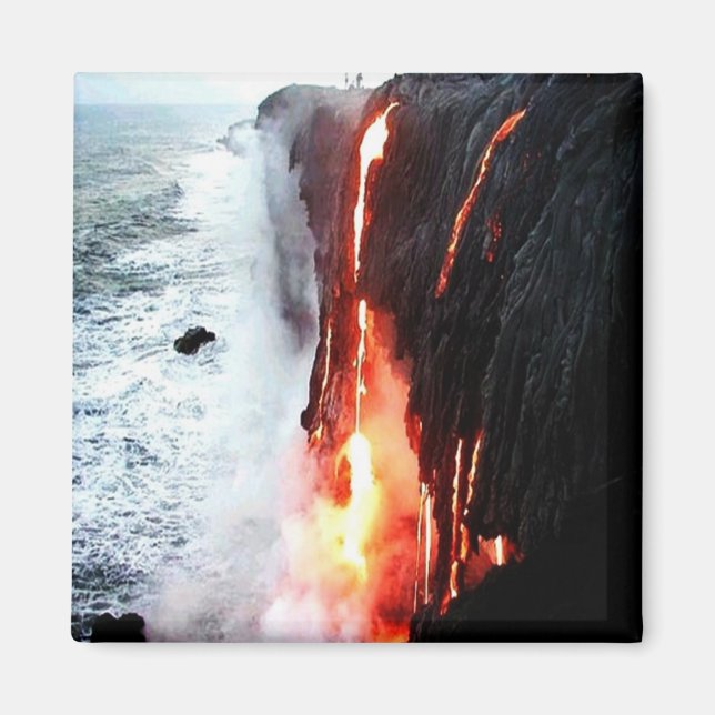 Hawaiian Volcano Magnet (Front)