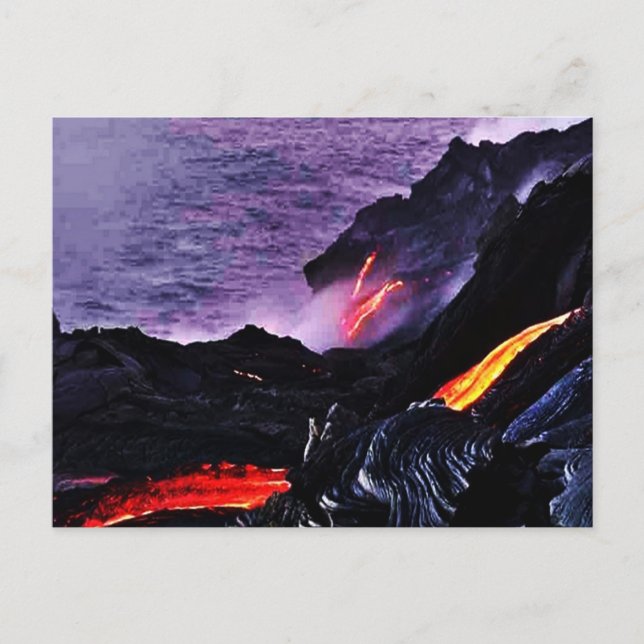 Hawaiian Volcano Postcard (Front)