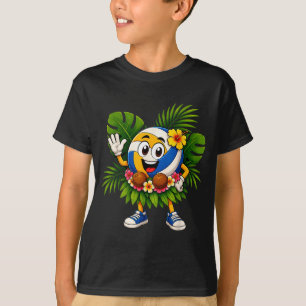 Hawaiian volleyball ball tropical beach summer T-Shirt