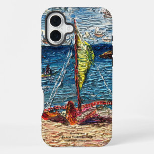 Hawaiian voyaging canoe Kawaipuna iPhone 16 Plus Case