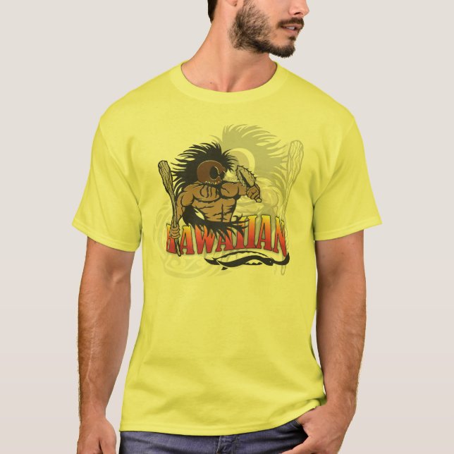 Hawaiian Warrior Yellow shirt (Front)