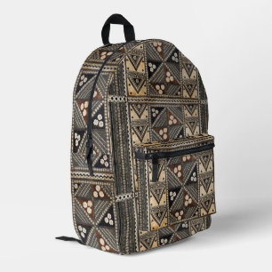 Hawaiian Wedding Tapa Pattern Printed Backpack