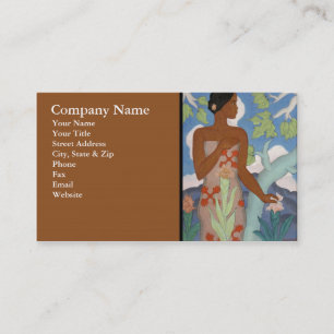 Hawaiian Woman - Business Card