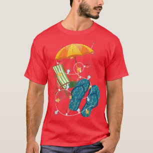 Hawaiian Xmas Tropical Beach Summer Christmas In J T-Shirt
