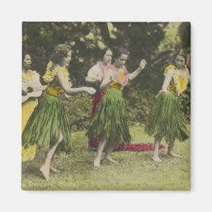 HawaiiHula Dancers in ColorHawaii Magnet