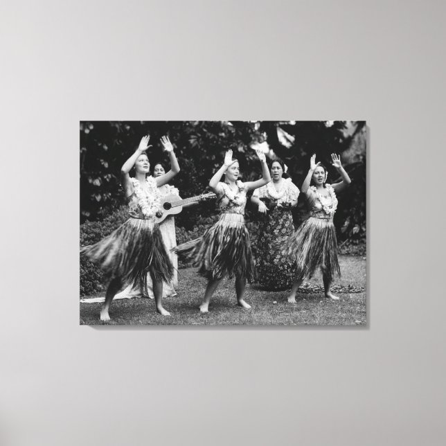 HawaiiHula Dancers PhotographHawaii Canvas Print (Front)