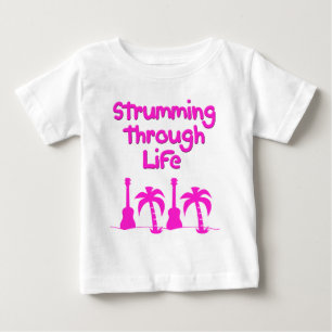 Hawaiin Ukulele tropical surf design Baby T-Shirt