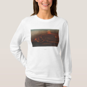 HawaiiView of Lava Trails in KilauerHawaii T-Shirt