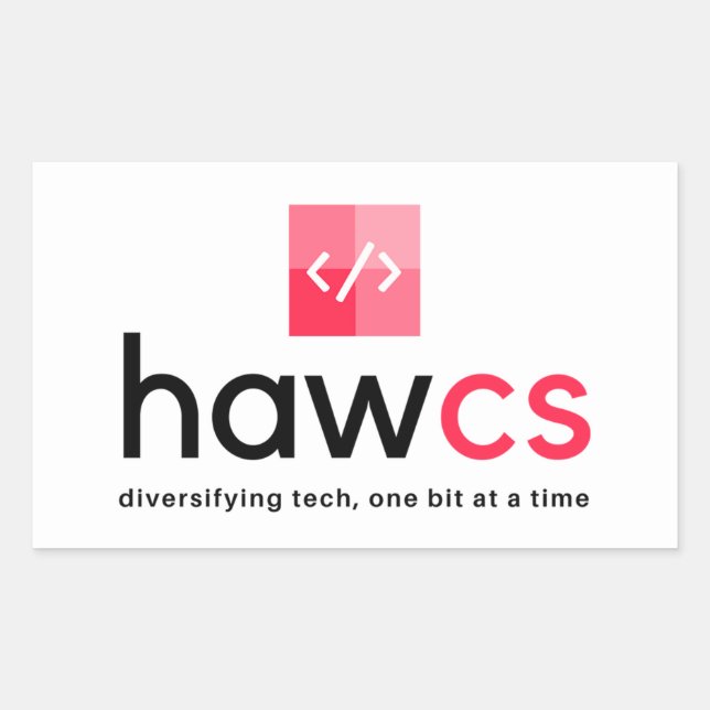 HAWCS Club Rectangular Sticker (Front)