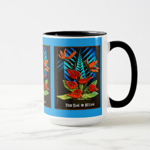 Hawiian Anthuriums (Personalised Mug) Mug