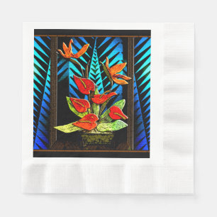 Hawiian Christmas Bouquet Napkin