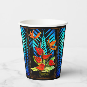Hawiian Christmas Bouquet Paper Cups