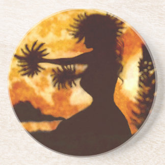 Hawiian Hula Dancer Coaster