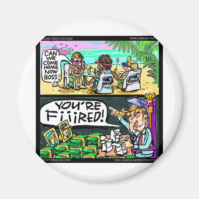 Hawiian Trump Detectives Funny Gifts & Cards Magnet (Front)