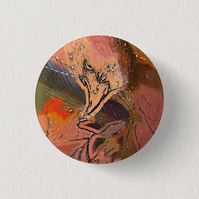 HAWK 3 CM ROUND BADGE (Front)