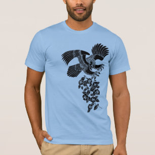 hawk and camellia 鷹椿 T-Shirt