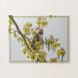 Hawk And Hearts Jigsaw Puzzle