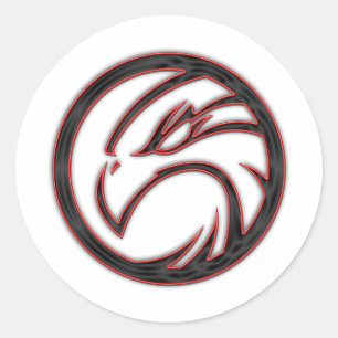 Hawk Classic Round Sticker