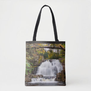 Hawk Falls in Autumn Tote Bag
