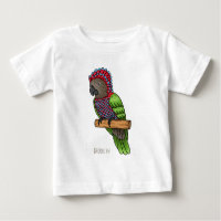 Hawk headed parrot bird cartoon illustration