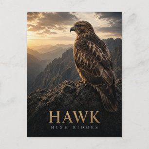 Hawk High Ridges Wildlife ANIMAL Postcard