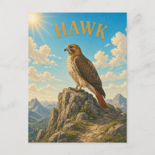 Hawk Mountain Ridges Watercolor GeoSaga Postcard