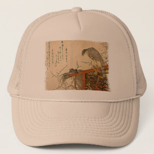 Hawk on Screen Perch Trucker Hat