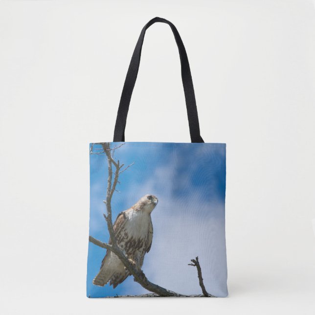 Hawk On The Hunt Custom All-Over-Print Tote Bag (Front)