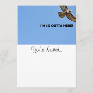 Hawk Photo Invitation