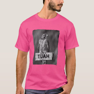 Hawk Tuah Funny Spit Joke Thang Photo White Black T-Shirt