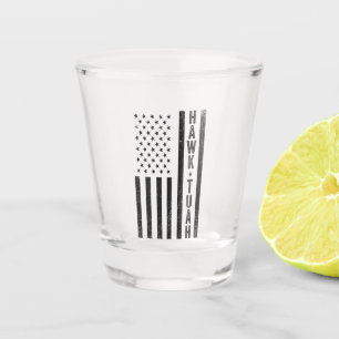 Hawk Tuah Spit On That Thang 4th of july American Shot Glass