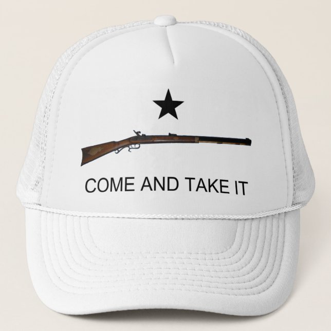 Hawken .50 Cal Come and Take It Trucker Hat (Front)