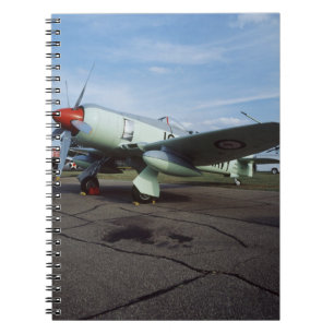 Hawker Sea Fury at CAF, Minnesota Wing, at the 2 Spiral Notebook
