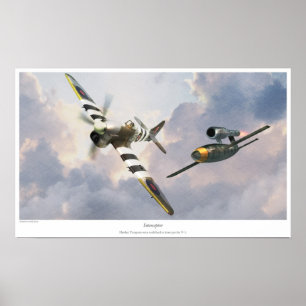 Hawker Tempests were mobilised to intercept the V- Poster