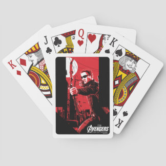 Hawkeye Red Arrow Graphic Playing Cards