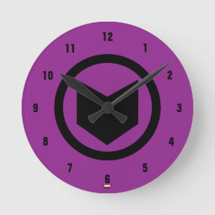 Hawkeye Retro Icon Round Clock