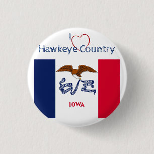 Hawkeyes Fan 3 Cm Round Badge