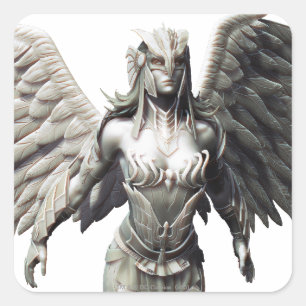 Hawkgirl Alternate Square Sticker