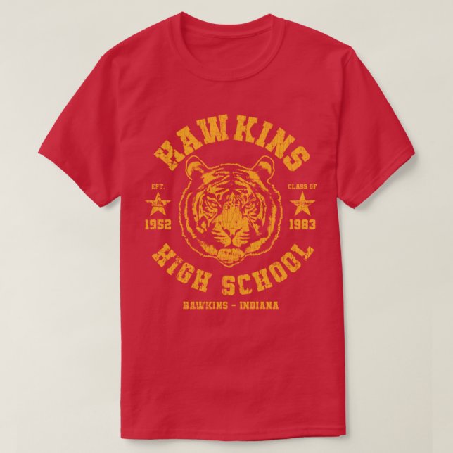 Hawkins High School T-Shirt (Design Front)