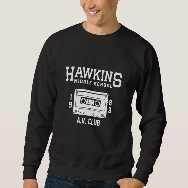 Hawkins Middle School Av Club Sweatshirt (Front)