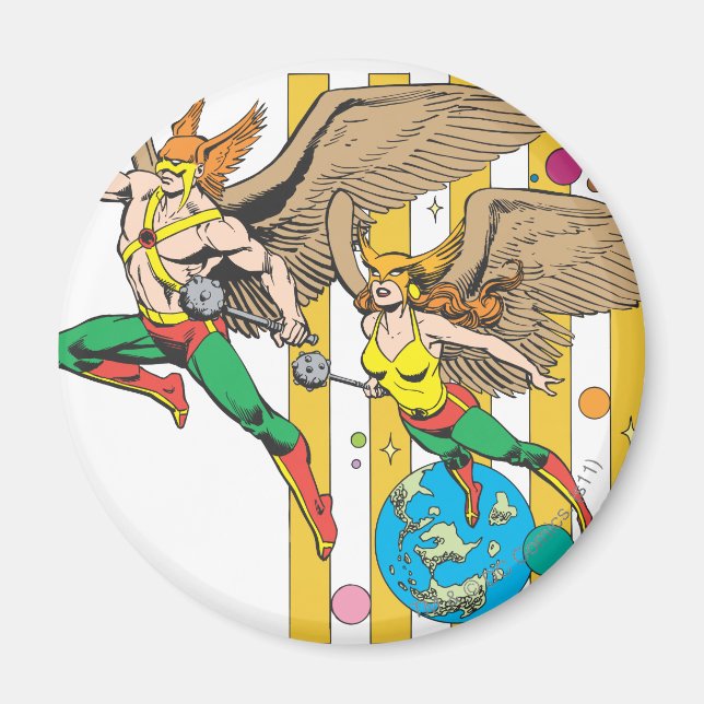 Hawkman & Hawkwoman Magnet (Front)