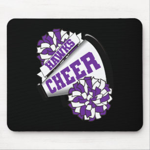 Hawks Cheer Ck To School Cheerleading Spirit P Mouse Pad