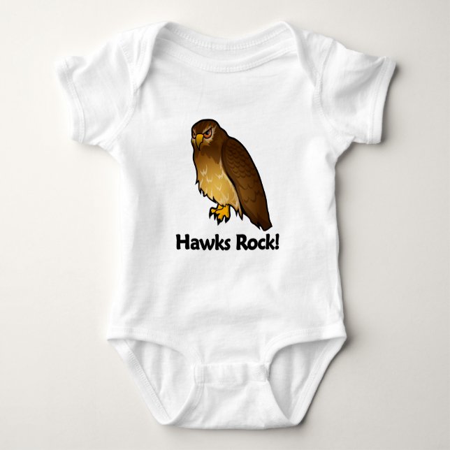 Hawks Rock! Baby Bodysuit (Front)
