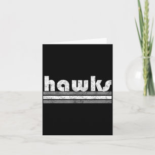 Hawks School Spirit Pep Rally Game Sports Grey Card