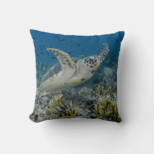 Hawksbill Sea Turtle Swimming Cushion