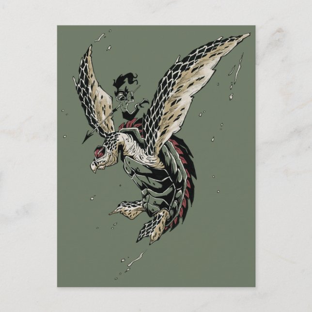 hawksbill warrior postcard (Front)