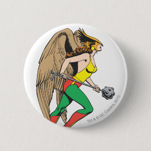 Hawkwoman Profile 6 Cm Round Badge