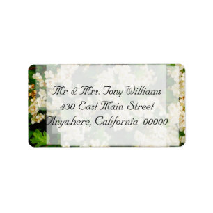 Hawthorn Blossom Return Address Labels