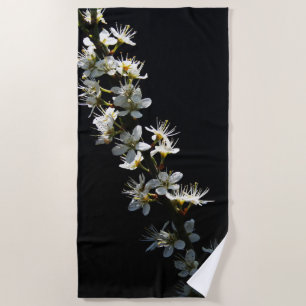 Hawthorn Flowers btcna Beach Towel