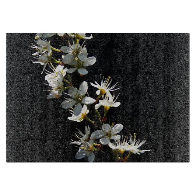 Hawthorn Flowers cbcnm Cutting Board (Front)